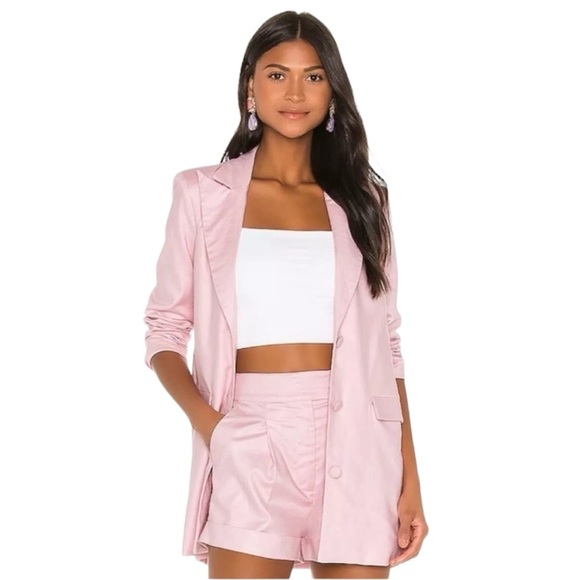 Camila Coelho Pants - REVOLVE x Camila Coelho Pedrina Shorts In Pink Lemonade